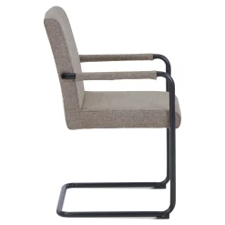 Best Nimara Tessa spisebordsstol i sand tekstil