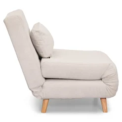 Outlet Nimara Thalia foldbar sovesofa beige tekstil