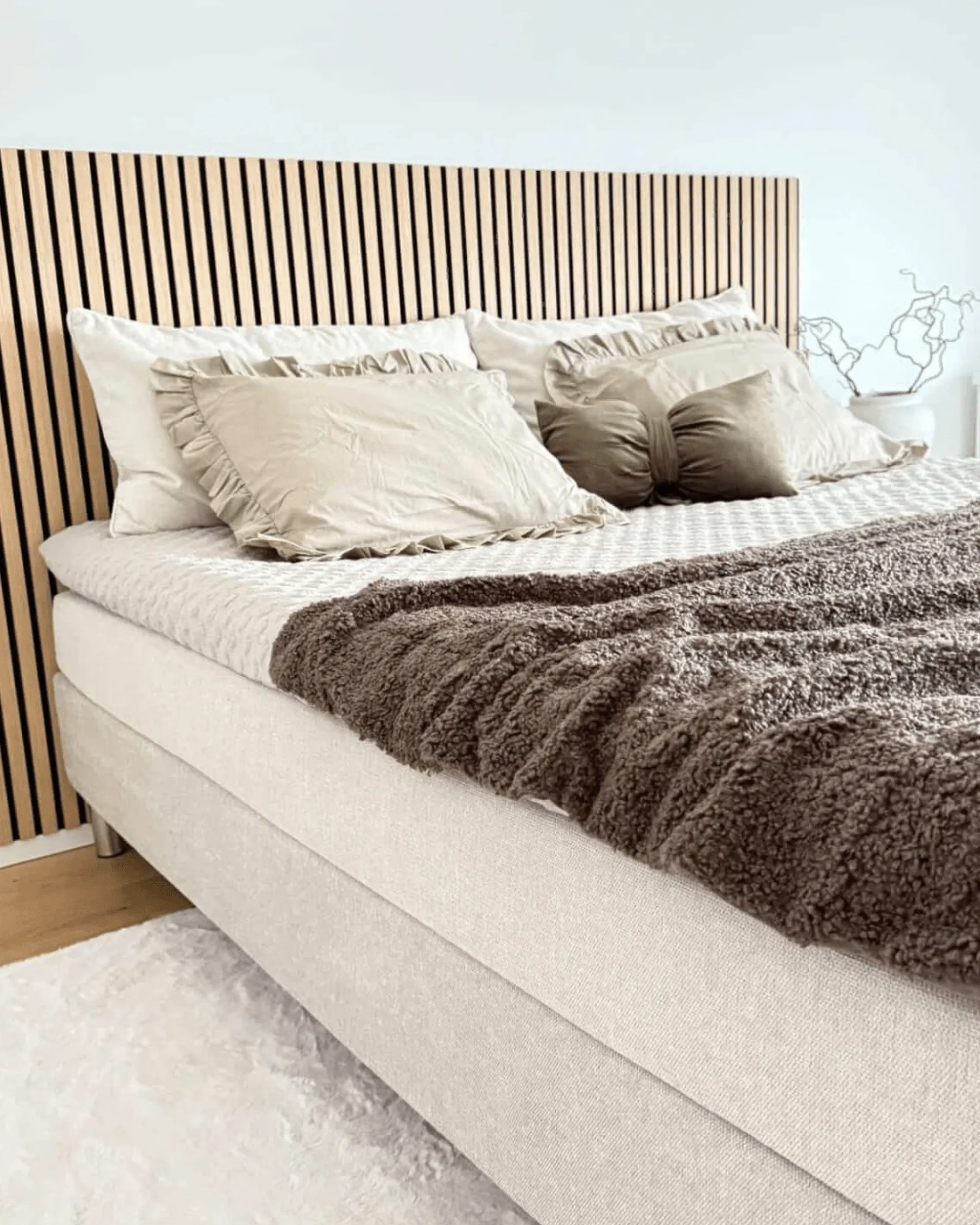 Online Nimara Theodor kontinentalseng i beige 180x200 cm inkl. chrome ben