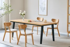 Clearance Nimara Valeria sildebensbord 200x90 cm lakeret egefiner