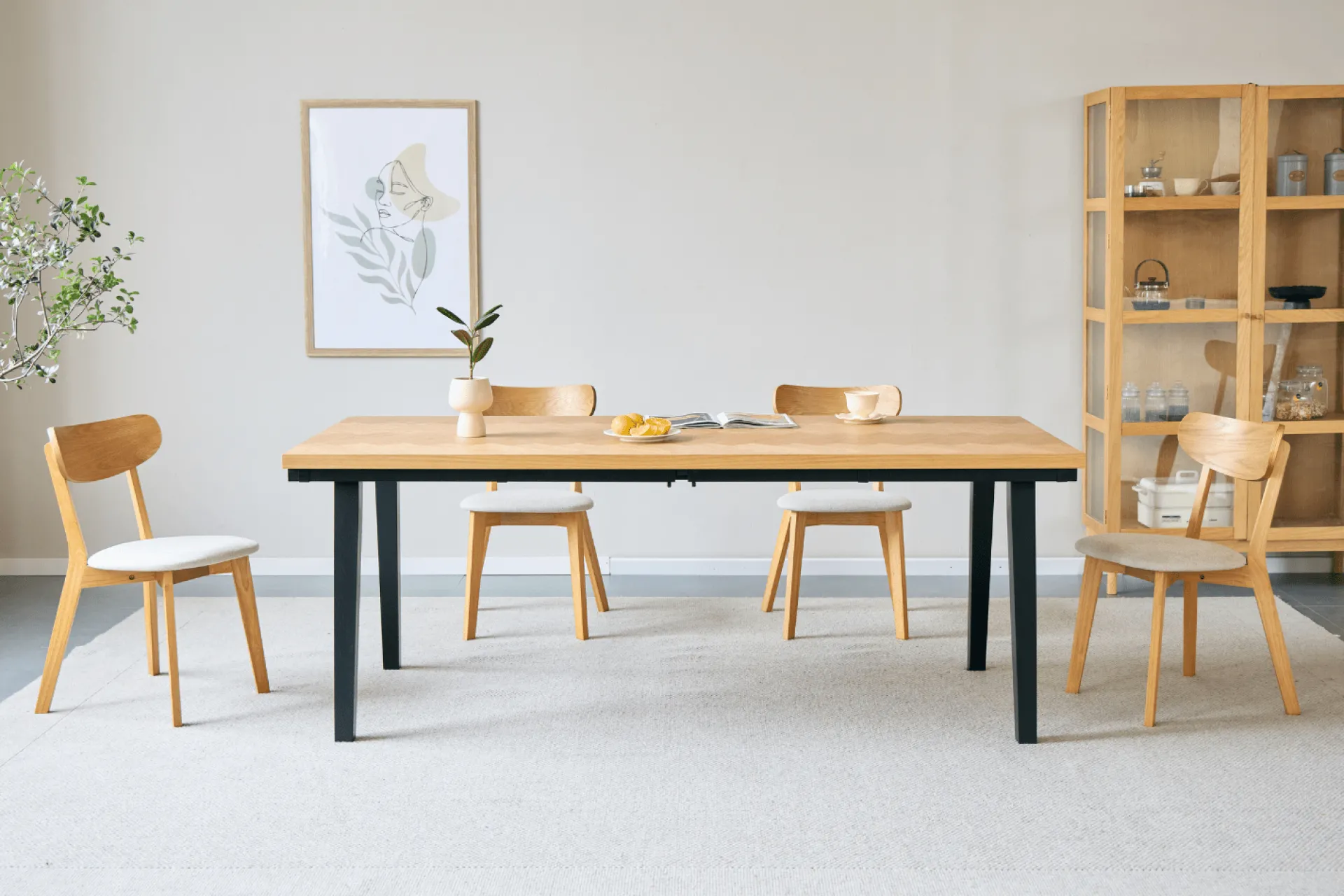 Clearance Nimara Valeria sildebensbord 200x90 cm lakeret egefiner