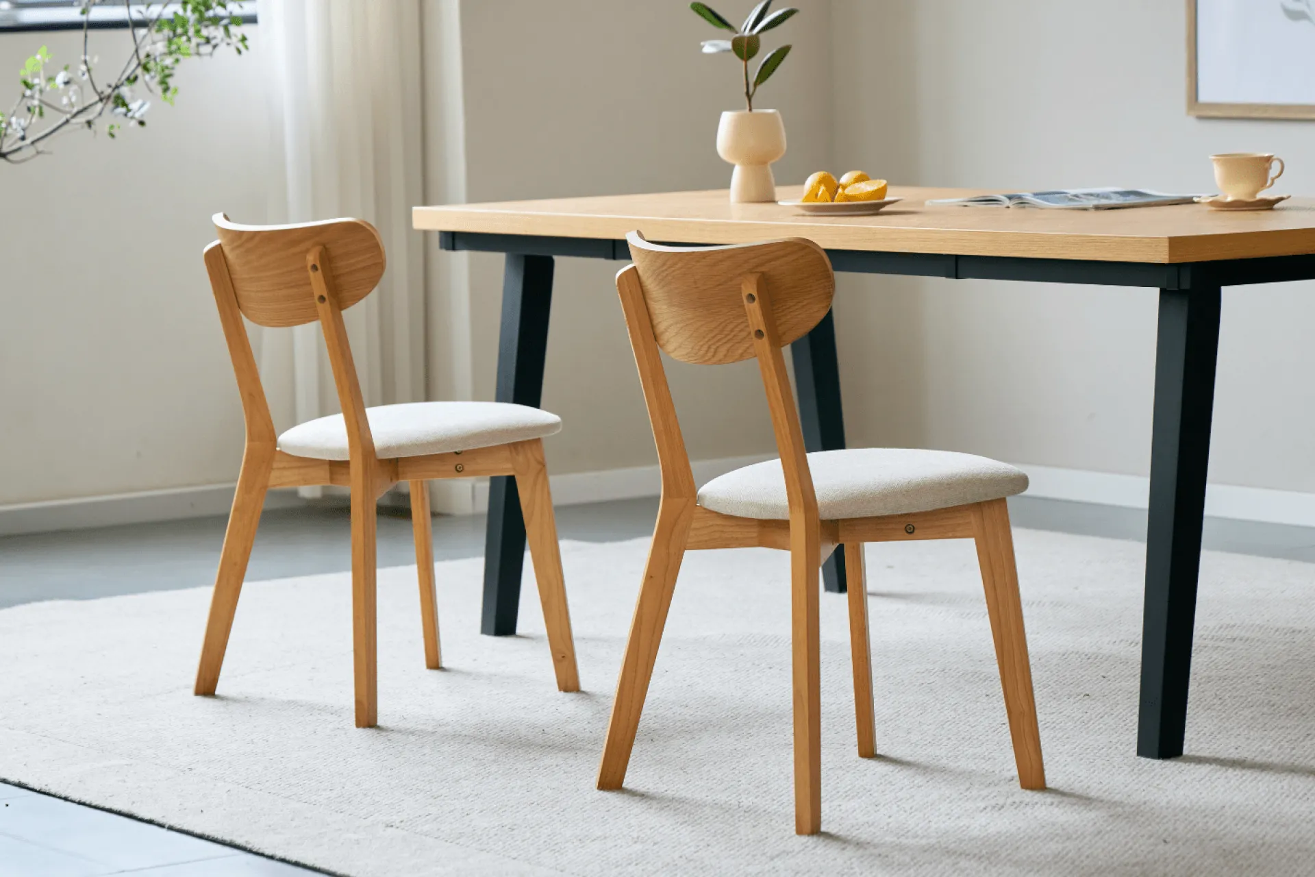 Clearance Nimara Valeria sildebensbord 200x90 cm lakeret egefiner