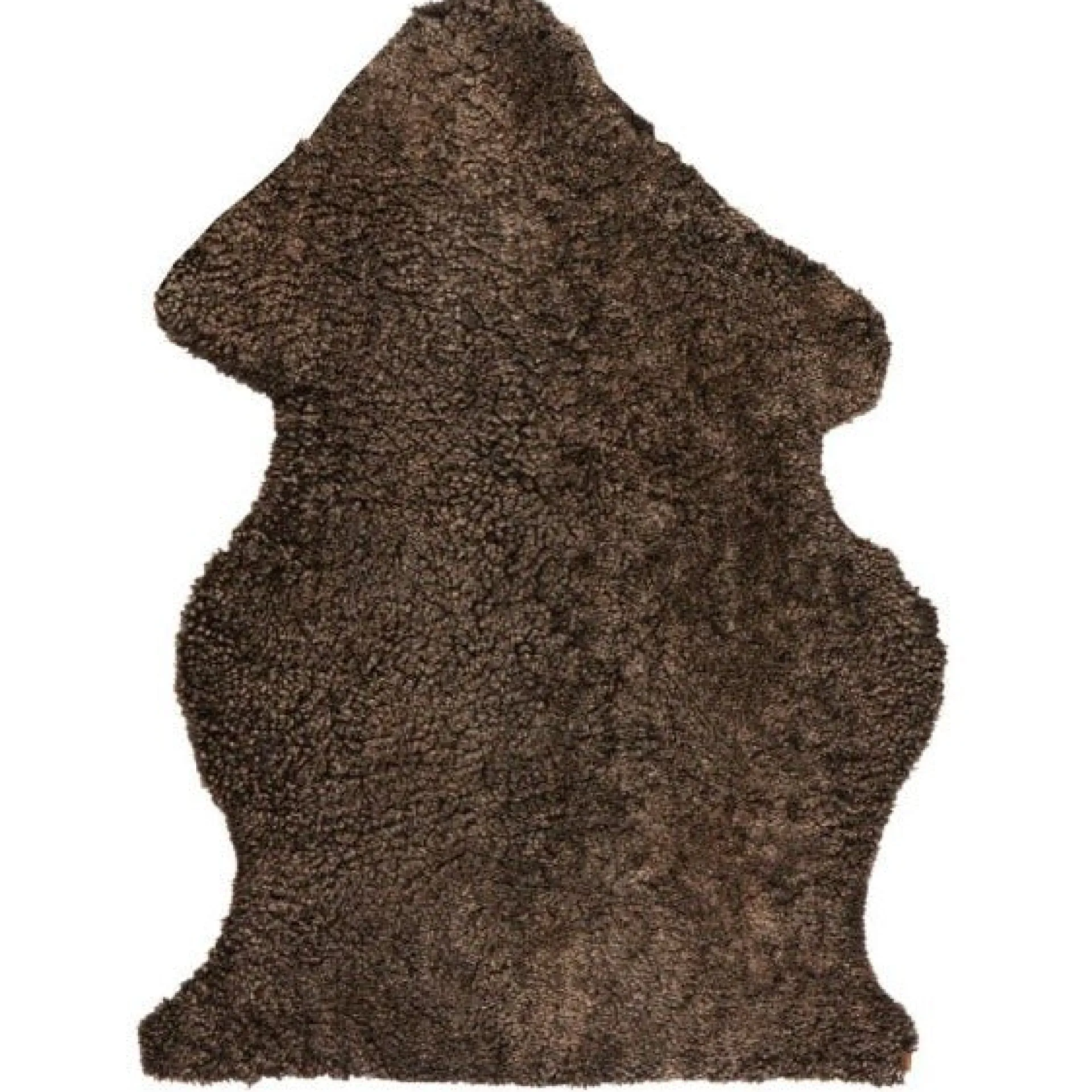 Sale Nimara Villy - Korthåret imiteret lammeskind i brun 60x90 cm