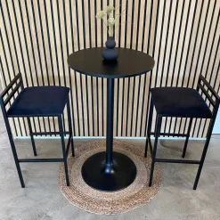 Clearance Nimara Wilma rundt barbord i sort Ø60 cm