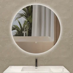 Discount Nimara Zola rundt spejl med LED lys 80 cm